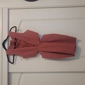 Pink Cutout dress